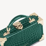 Trinket Box Evergreen Patent Croc
