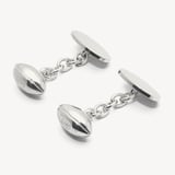 Personalised Sterling Silver Sporting Cufflinks Sterling Silver 925 Rugby Ball