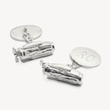 Personalised Sterling Silver Sporting Cufflinks Sterling Silver 925 Golf Bag
