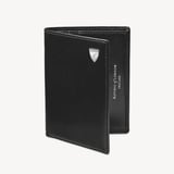 Credit Card Wallet with Notes Pocket Smooth Black