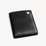 Credit Card Wallet with Notes Pocket Smooth Black