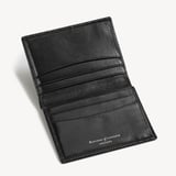 Credit Card Wallet with Notes Pocket Smooth Black