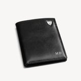 Credit Card Wallet with Notes Pocket Smooth Black