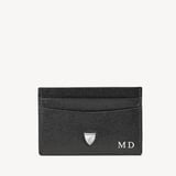 Slim Credit Card Holder Black Saffiano