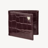 Billfold Coin Wallet Deep Shine Amazon Brown Croc