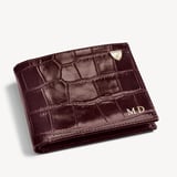 Billfold Coin Wallet Deep Shine Amazon Brown Croc