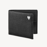 Billfold Coin Wallet Black Saffiano & Smooth Black