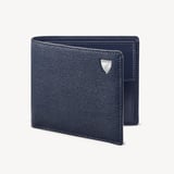 Billfold Coin Wallet Navy Saffiano & Smooth Navy