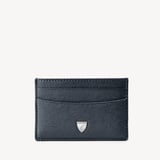 Slim Credit Card Holder  Navy Saffiano