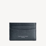 Slim Credit Card Holder  Navy Saffiano