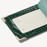 Set of 2 Luggage Tags Evergreen Patent Croc