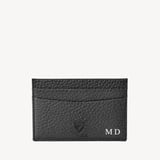Slim Credit Card Holder Black Pebble