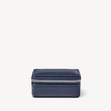 Small Travel Jewellery Case Navy Pebble
