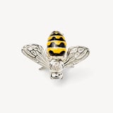 Bee Brooch Hallmarked Sterling Silver & Enamel