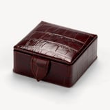 Stud Box Deep Shine Amazon Brown Croc