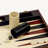 17-inch Backgammon Set Deep Shine Amazon Brown Croc