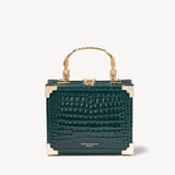 Trunk Evergreen Velvet & Patent Croc