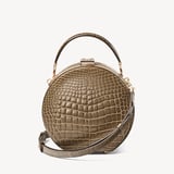 Hat Box Mocha Patent Croc