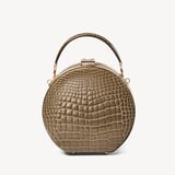 Hat Box Mocha Patent Croc