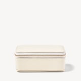 Medium Travel Jewellery Case Ivory Pebble