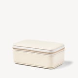 Medium Travel Jewellery Case Ivory Pebble