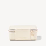 Medium Travel Jewellery Case Ivory Pebble