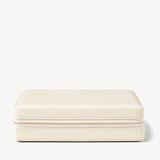 Large Travel Jewellery Case Ivory Pebble