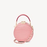 Micro Hat Box Deep Shine Cherry Blossom Small Croc