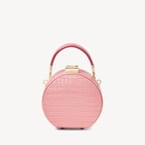Micro Hat Box Deep Shine Cherry Blossom Small Croc
