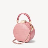 Micro Hat Box Deep Shine Cherry Blossom Small Croc