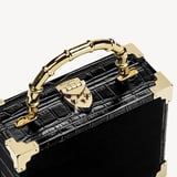Trunk Black Velvet & Croc