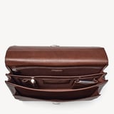 City Leather Briefcase Tobacco Pebble