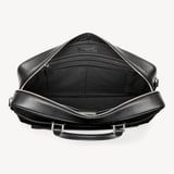 Mount Street Laptop Briefcase Black Pebble