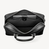 Mount Street Laptop Briefcase Black Pebble