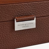 Reporter Four Piece Watch Box Tobacco Pebble