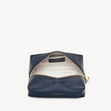 London Makeup Bag Navy Pebble