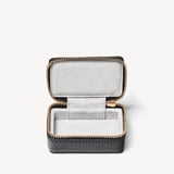 Small Travel Jewellery Case Black Pebble