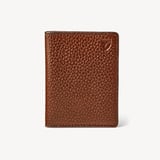 ID & Travel Card Case Tobacco Pebble