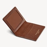 ID & Travel Card Case Tobacco Pebble