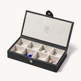 Men's Cufflink Box Black Pebble