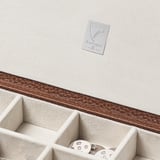 Men's Cufflink Box Tobacco Pebble