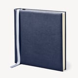 12-inch Leather Photo Album Navy Pebble
