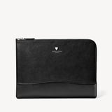 City Leather Folio Case Black Pebble