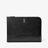 City Leather Folio Case Black Pebble