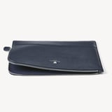 City Leather Folio Case Navy Pebble