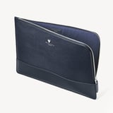 City Leather Folio Case Navy Pebble