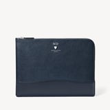 City Leather Folio Case Navy Pebble