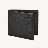 8 Card Billfold Wallet Black Pebble