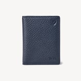 ID & Travel Card Case Navy Pebble