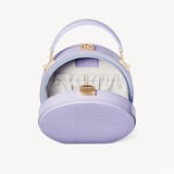 Hat Box Deep Shine English Lavender Small Croc